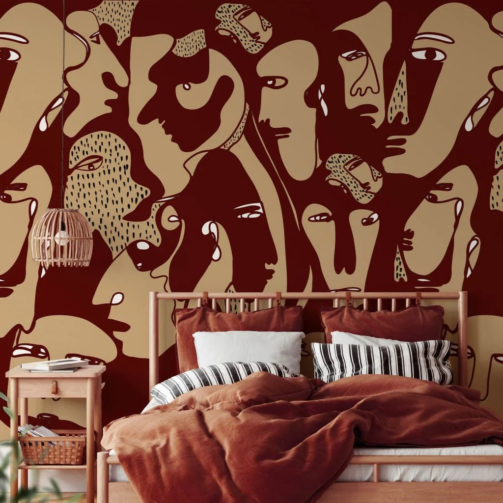 Faces Burgundy