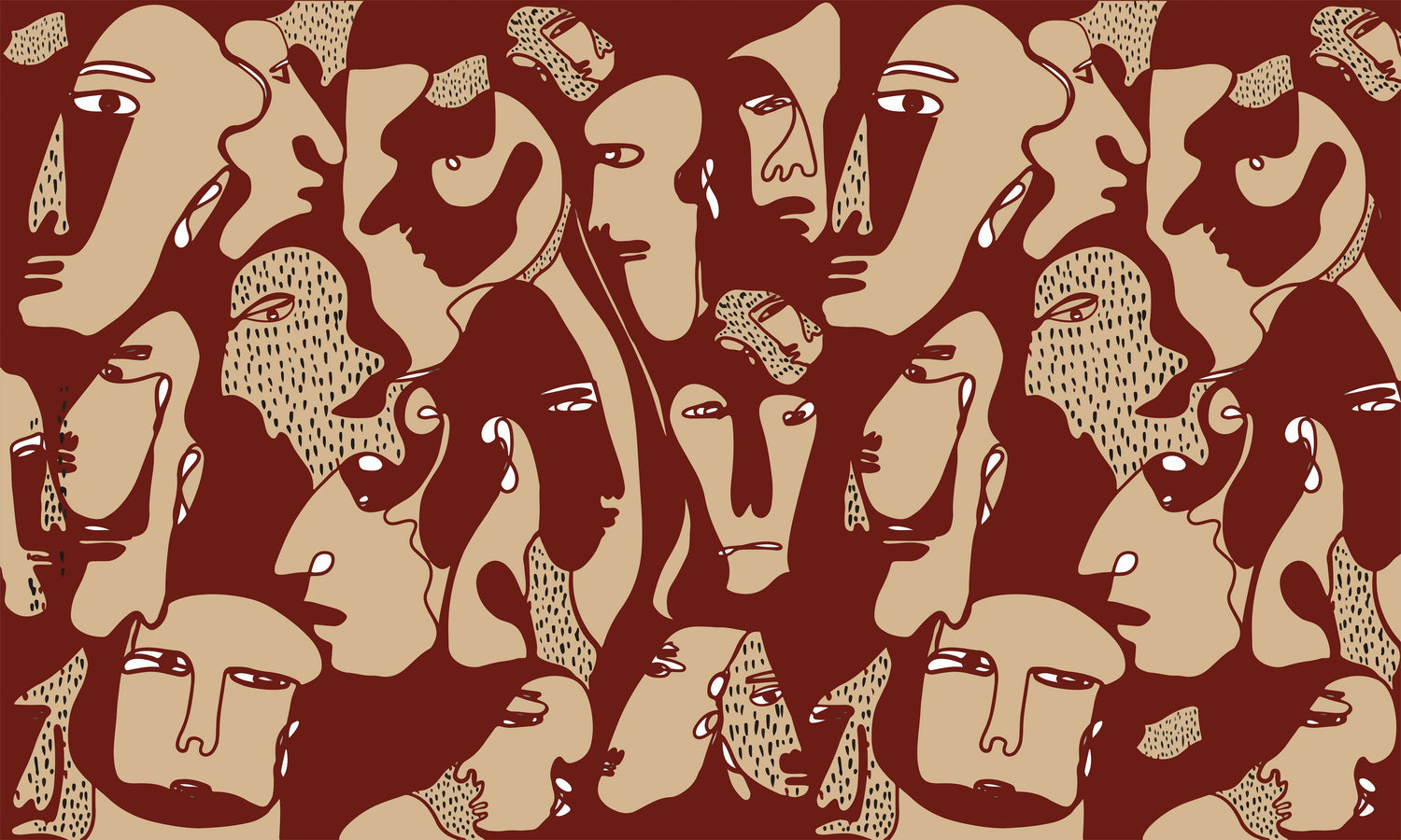 Faces Burgundy