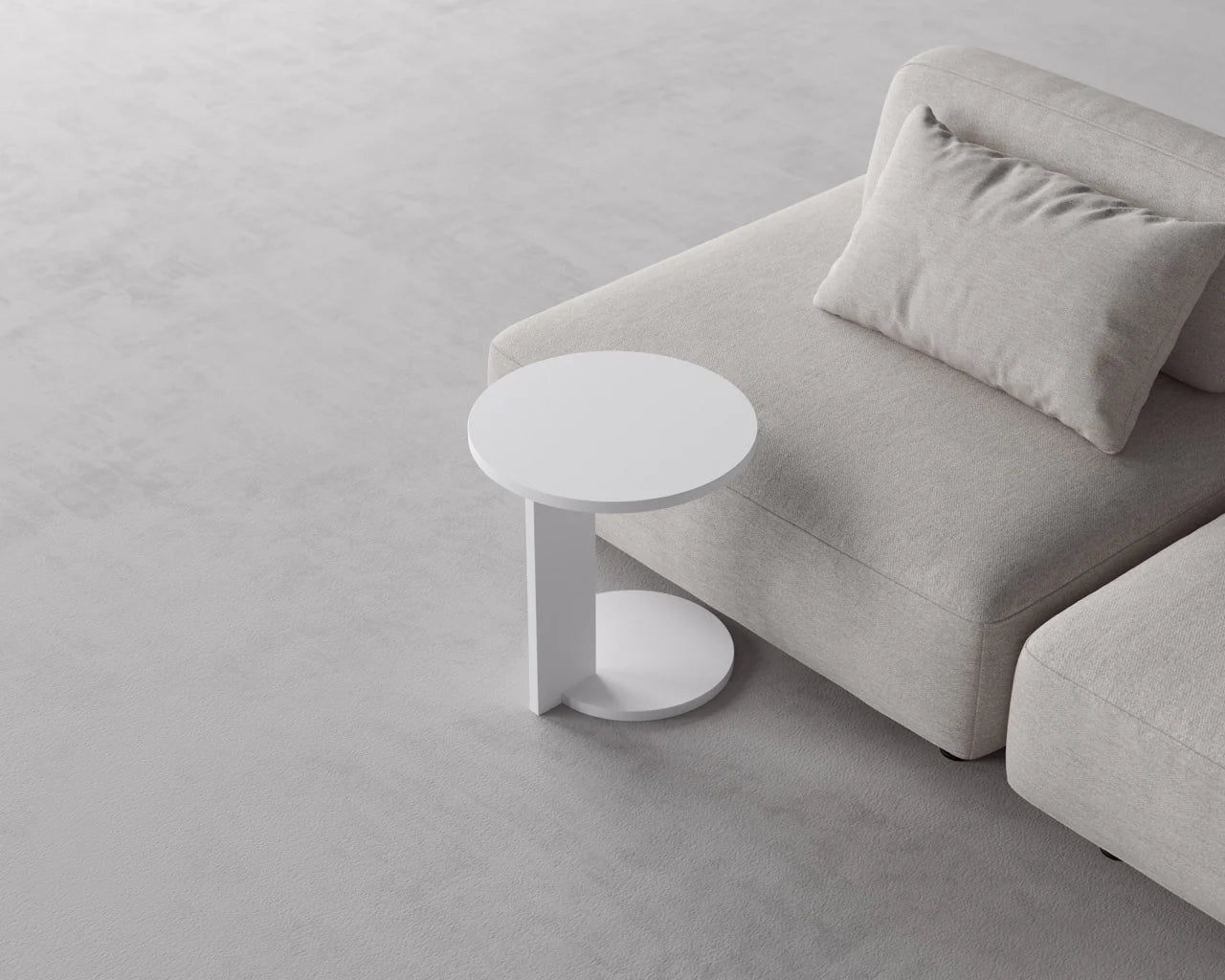 Designer White Suede