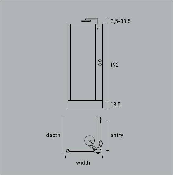 Logic / Active Integrated Shower Enclosure 90x90cm