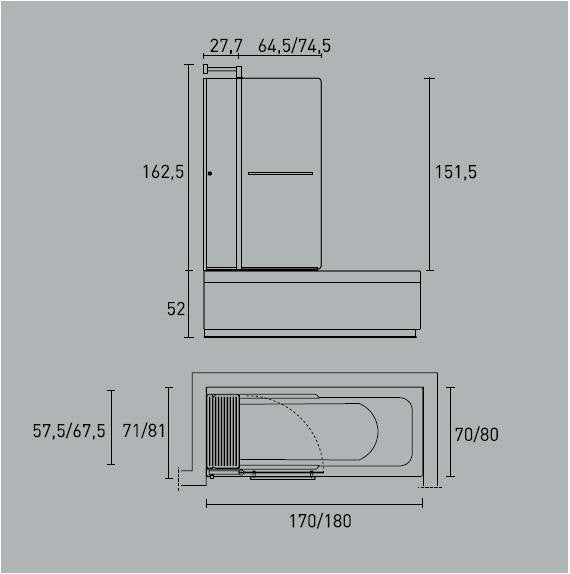 Suite-Reverse Integrated Bath &amp; Screen